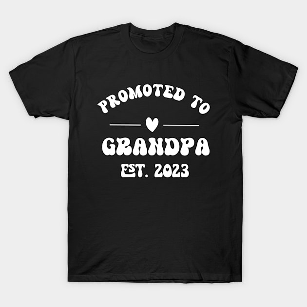 Promoted To Grandpa Est. 2023 T-Shirt by Eman56